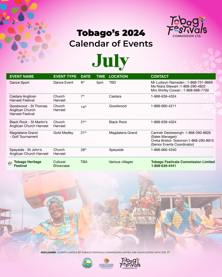 JULY 2024 Tobago Festivals Commission Ltd.